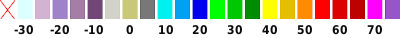 color ramp legend for radar layer